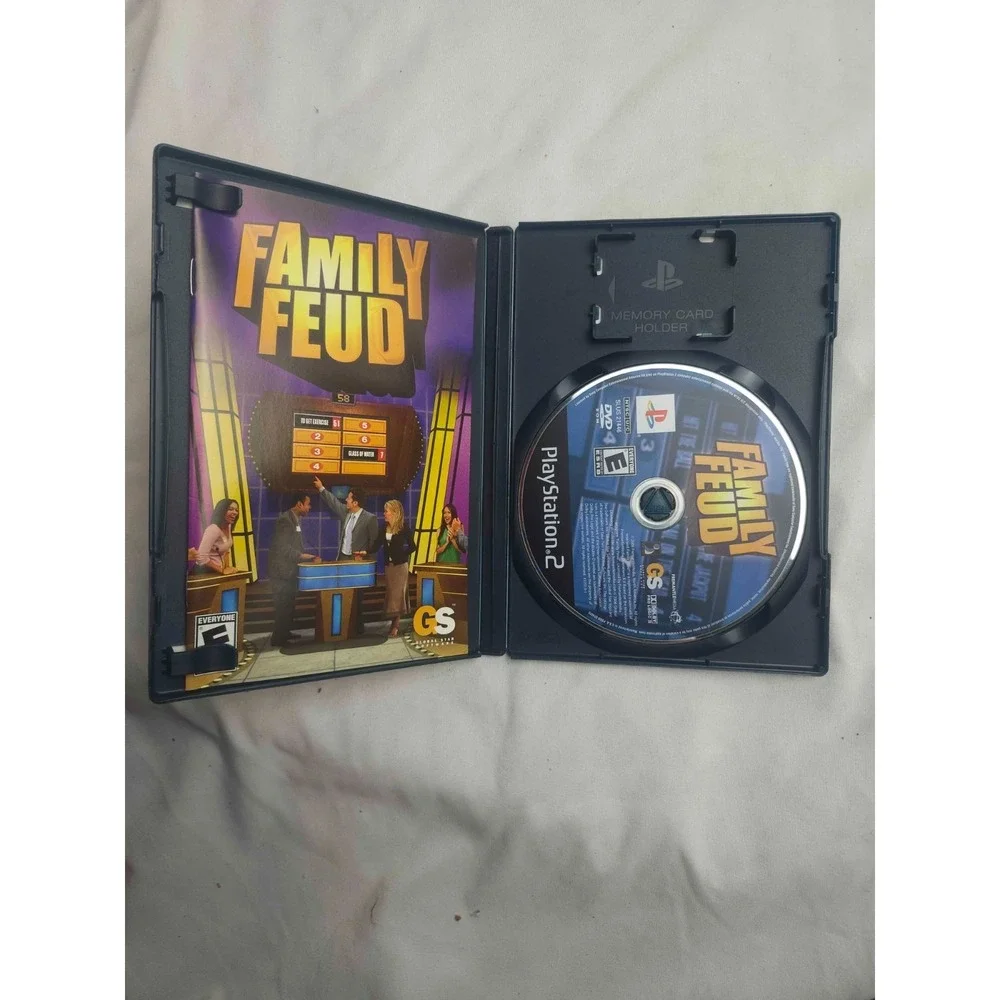 Family Feud (Sony PlayStation 2, 2006) Trivia Show Game Case Manual CIB